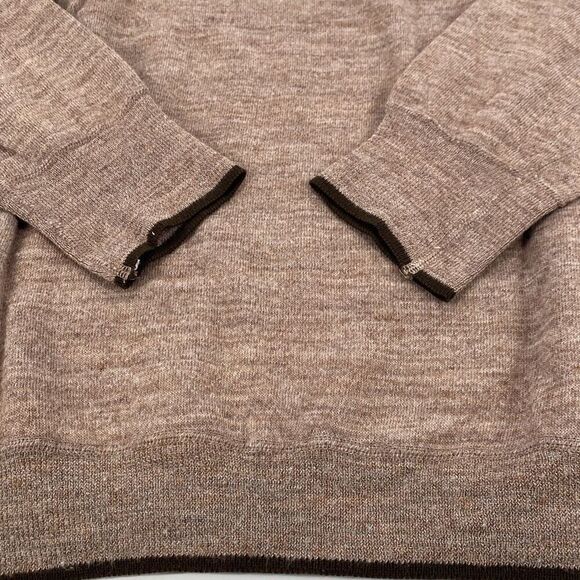 Vintage Sheperd Wool Crew‎ Neck Pullover Sweater Light Brown M - Picture 7 of 9